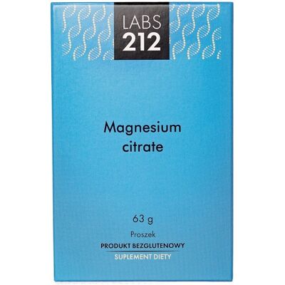 Labs212 Cytrynian magnezu - Suplement diety - 63 g Labs212 Cytrynian magnezu - Suplement diety - 63 g