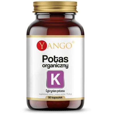 Potas organiczny 90 kapsułek YANGO Potas organiczny 90 kapsułek YANGO