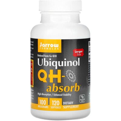 Ubiquinol QH-absorb Koenzym Q10 100 mg 120 kapsułek JARROW FORMULAS Ubiquinol QH-absorb Koenzym Q10 100 mg 120 kapsułek JARROW FORMULAS