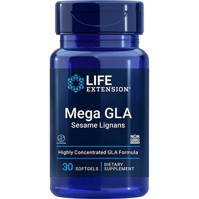 Life Extension Mega GLA z lignanami sezamu, 30 softgel Life Extension Mega GLA z lignanami sezamu, 30 softgel