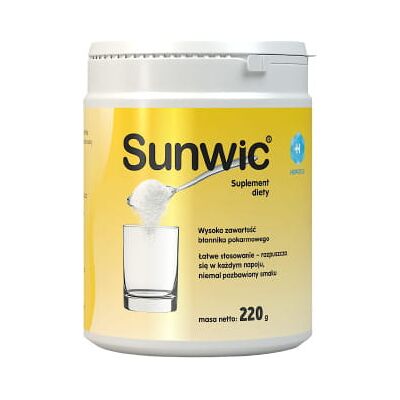 Sunwic Włókno z nasion guar 220 g Suplement diety Sunwic Włókno z nasion guar 220 g Suplement diety