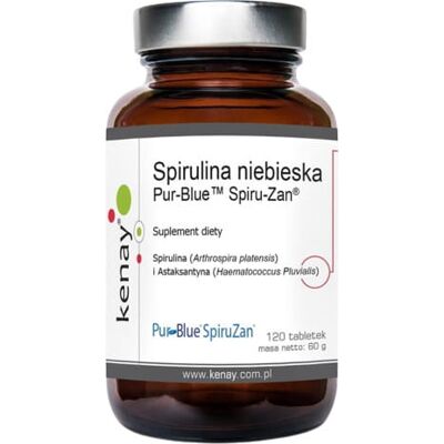 Spirulina Pur-Blue Spiru-Zan 120 tabletek KENAY Spirulina Pur-Blue Spiru-Zan 120 tabletek KENAY