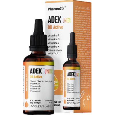 PHARMOVIT Witamina ADEK Junior Krople - Witaminy i Suplementy PHARMOVIT Witamina ADEK Junior Krople - Witaminy i Suplementy