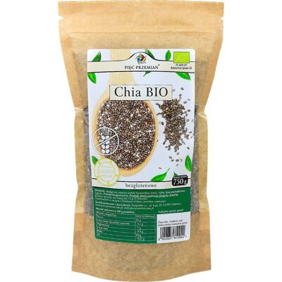 Nasiona Chia Pięć Przemian BIO, 750g Nasiona Chia Pięć Przemian BIO, 750g