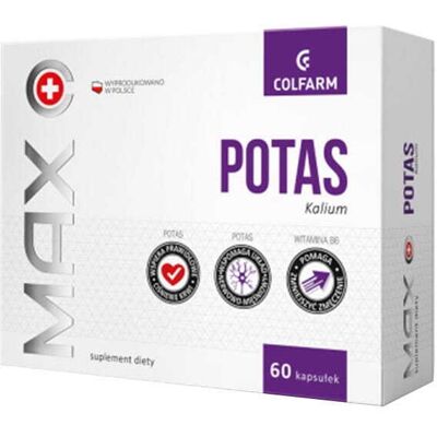 COLFARM Potas 333 mg - Wspiera układ nerwowy COLFARM Potas 333 mg - Wspiera układ nerwowy