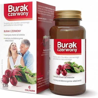 Colarm Burak 120 Tabletek - Suplement diety Colarm Burak 120 Tabletek - Suplement diety