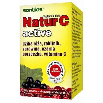 SANBIOS Natur-C active 100 tabl. SANBIOS Natur-C active 100 tabl.