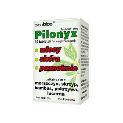 SANBIOS Pilonyx Wsparcie włosów i paznokci - Suplement diety SANBIOS Pilonyx Wsparcie włosów i paznokci - Suplement diety