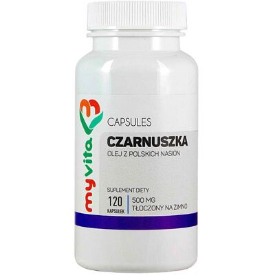MYVITA Kapsułki z Olejem Czarnuszki - 120 Kapsułek MYVITA Kapsułki z Olejem Czarnuszki - 120 Kapsułek