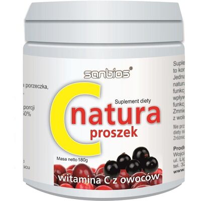 Proszek z Witaminą C SANBIOS - Naturalny Suplement Owocowy Proszek z Witaminą C SANBIOS - Naturalny Suplement Owocowy