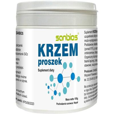 SANBIOS Krzem proszek 100g SANBIOS Krzem proszek 100g