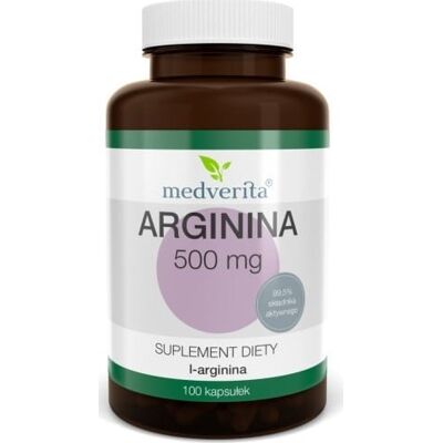 Medverita Arginina 500 mg - Suplement diety Medverita Arginina 500 mg - Suplement diety