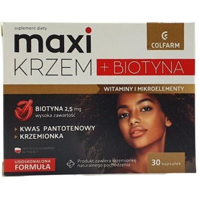 Colfarm Maxi Krzem + Biotyna 30 k zdrowe włosy Colfarm Maxi Krzem + Biotyna 30 k zdrowe włosy