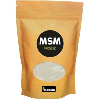 HANOJU Organiczny proszek MSM 500g na stawy i mięśnie - Suplement diety HANOJU Organiczny proszek MSM 500g na stawy i mięśnie - Suplement diety