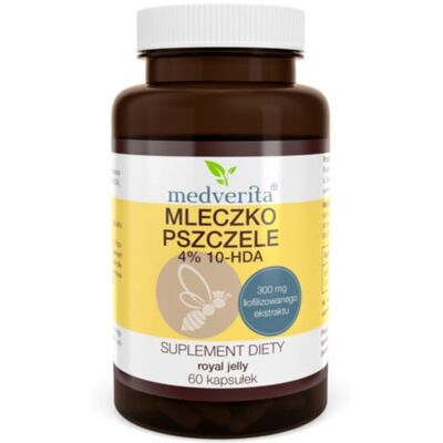 Medverita Mleczko pszczele 4% 10 - HDA 60 k Medverita Mleczko pszczele 4% 10 - HDA 60 k