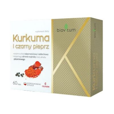 COLFARM Biovitum Kurkuma i Czarny Pieprz - Suplement diety COLFARM Biovitum Kurkuma i Czarny Pieprz - Suplement diety