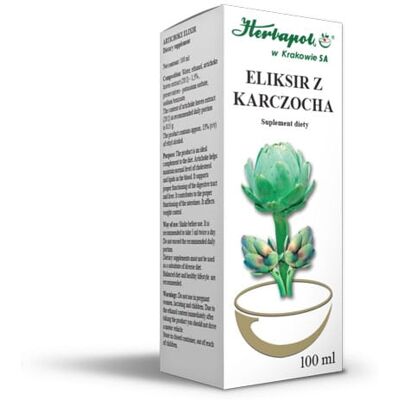 Herbapol Eliksir z Karczocha 100 ml cholesterol Herbapol Eliksir z Karczocha 100 ml cholesterol