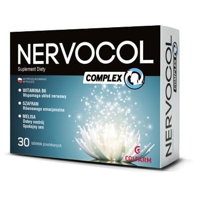Colfarm Nervocol Complex 30 Tabl. Na Uspokojenie Colfarm Nervocol Complex 30 Tabl. Na Uspokojenie