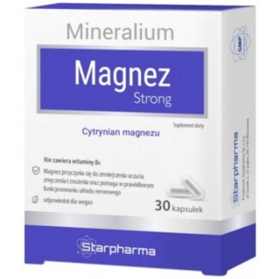Starpharma Mineralium Magnez Strong 30 k cytrynian Starpharma Mineralium Magnez Strong 30 k cytrynian