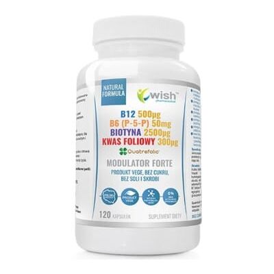 Wish Modulator Forte B12 B6 Biotyna Kwas Foliowy Wish Modulator Forte B12 B6 Biotyna Kwas Foliowy