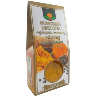 Natura Wita Kurkuma Mielona Z Pieprzem Czarnym 50G Natura Wita Kurkuma Mielona Z Pieprzem Czarnym 50G