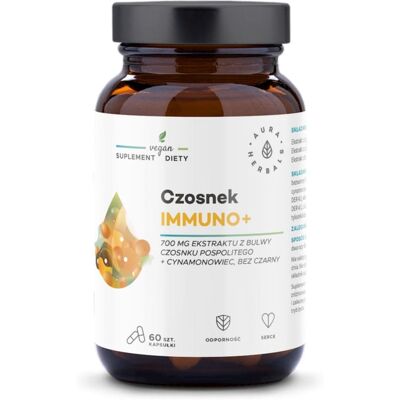 AURA HERBALS Czosnek Immuno+ (60 kaps.) AURA HERBALS Czosnek Immuno+ (60 kaps.)