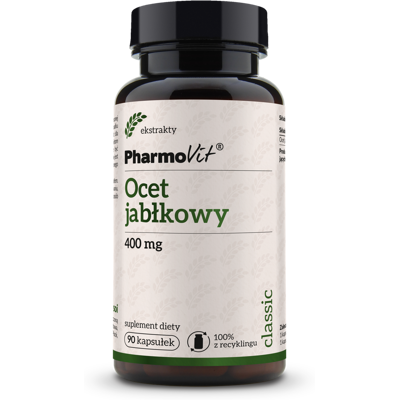 Ocet jabłkowy 400 mg 90 kaps Classic Pharmovit Ocet jabłkowy 400 mg 90 kaps Classic Pharmovit