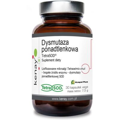 Kenay SOD 750 IU - Mikroalgi Tetraselmis chuii - 30 kapsułek - Suplementy diety Kenay SOD 750 IU - Mikroalgi Tetraselmis chuii - 30 kapsułek - Suplementy diety