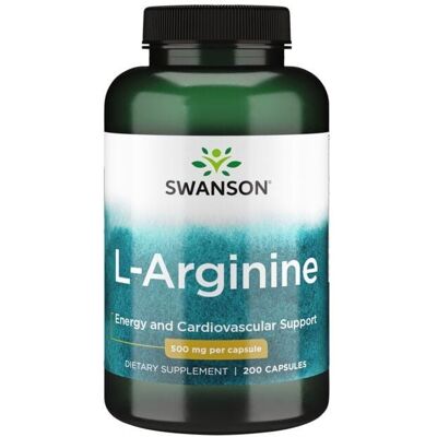 Swanson L-Arginina 500 mg - Wsparcie odporności i serca Swanson L-Arginina 500 mg - Wsparcie odporności i serca