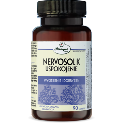 Nervosol K Uspokojenie 90tabl. HERBAPOL KRAKÓW Nervosol K Uspokojenie 90tabl. HERBAPOL KRAKÓW