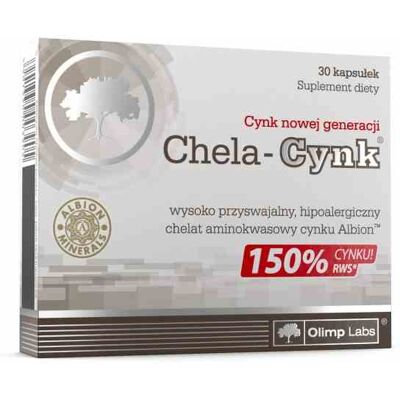 Olimp Chela-Cynk - Cynk 15mg - 30 Kapsułki Olimp Chela-Cynk - Cynk 15mg - 30 Kapsułki