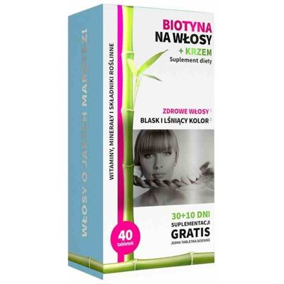 Noble Health Biotyna na włosy + krzem - Suplement diety na włosy Noble Health Biotyna na włosy + krzem - Suplement diety na włosy