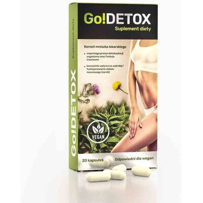 Noble Health GO!Detox 20 kapsułek Noble Health GO!Detox 20 kapsułek