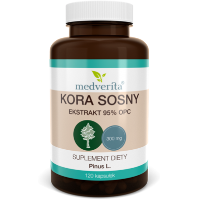 Medverita Kora sosny 120 kapsułek Medverita Kora sosny 120 kapsułek