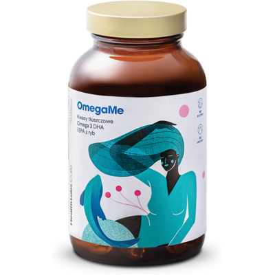 Healthlabs OmegaMe - Suplement diety z oleju rybiego Omega 3 DHA EPA - Wspiera funkcje mózgu, serca i układu odpornościowego Healthlabs OmegaMe - Suplement diety z oleju rybiego Omega 3 DHA EPA - Wspiera funkcje mózgu, serca i układu odpornościowego
