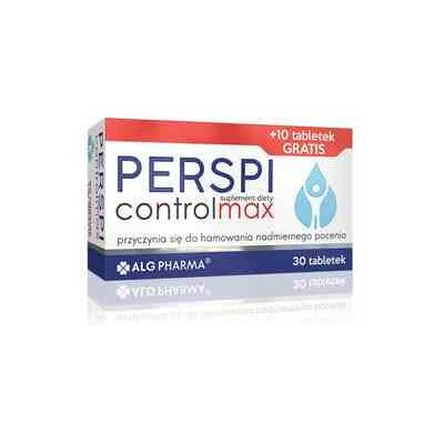 ALG PHARMA Perspicontrol Max 40 Tabletki - Kontrola pocenia się ALG PHARMA Perspicontrol Max 40 Tabletki - Kontrola pocenia się