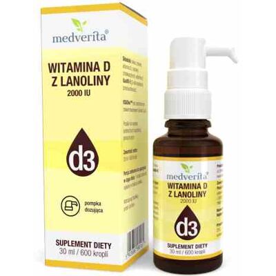 Medverita Witamina D3 2000 IU 30 ml Medverita Witamina D3 2000 IU 30 ml