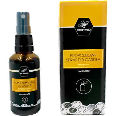 PROP-MAD Propolisowy spray do gardła 50ml PROP-MAD Propolisowy spray do gardła 50ml