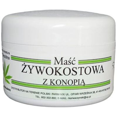 Farm-vix Maść Żywokostowa z Konopią 50 ml Farm-vix Maść Żywokostowa z Konopią 50 ml