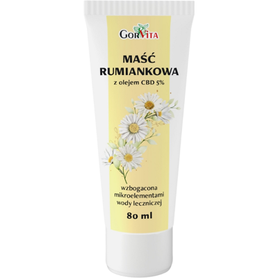 GORVITA Maść rumiankowa z olejem CBD 5% 80ml GORVITA Maść rumiankowa z olejem CBD 5% 80ml