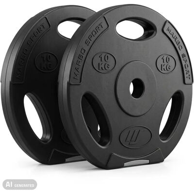 Zestaw obciążeń kompozytowych 2 x 10 kg - Marbo Sport Zestaw obciążeń kompozytowych 2 x 10 kg - Marbo Sport