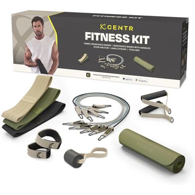 Zestaw Centr Fitness Kit (3x guma oporowa, ekspander, mata do jogi) (CFK) Zestaw Centr Fitness Kit (3x guma oporowa, ekspander, mata do jogi) (CFK)