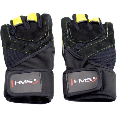 Rękawice treningowe RST01 czarno-żółte - HMS Rękawice treningowe RST01 czarno-żółte - HMS