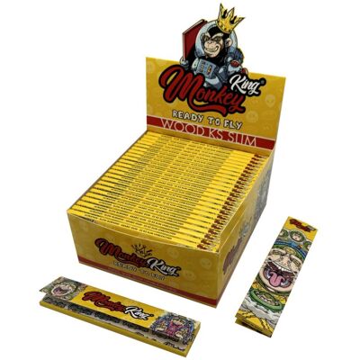 Monkey King Psychodelic Wood Ks Slim Bibułki Niebielone Monkey King Psychodelic Wood Ks Slim Bibułki Niebielone