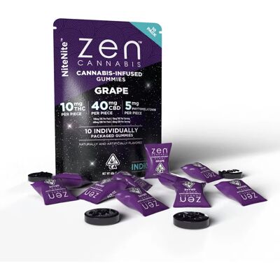 Zen CBD Grape NiteNite Gummies - THC+ - 10 Sztuk Zen CBD Grape NiteNite Gummies - THC+ - 10 Sztuk