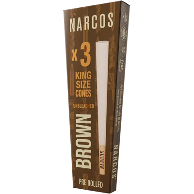 Narcos King Size Cones Brown Edition 109 Mm, 3 Pcs Narcos King Size Cones Brown Edition 109 Mm, 3 Pcs