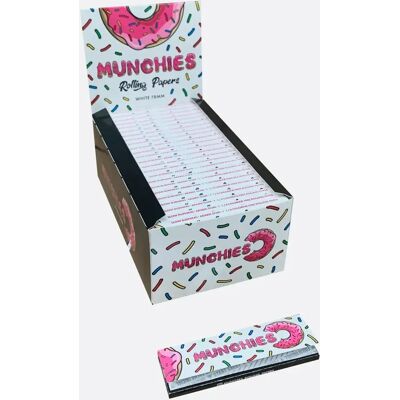 Monkey King Papierki Do Skręcania Medium 1¼ Munchies White, 1 Książeczka Monkey King Papierki Do Skręcania Medium 1¼ Munchies White, 1 Książeczka