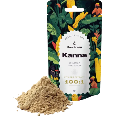 Canntropy Kanna (Sceletium Tortuosum) Ekstrakt W Proszku 100x, 5g - 100g 100 Gramów Canntropy Kanna (Sceletium Tortuosum) Ekstrakt W Proszku 100x, 5g - 100g 100 Gramów
