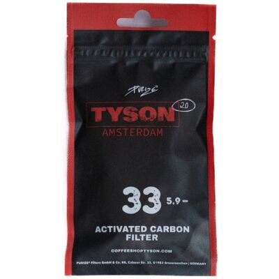 Tyson 2.0 Filtr - 33 sztuki, Średnica 5,9mm Tyson 2.0 Filtr - 33 sztuki, Średnica 5,9mm