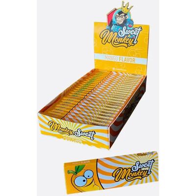 Monkey King Średnie Bibułki 1¼ O Smaku Mango, 1 Broszurka Monkey King Średnie Bibułki 1¼ O Smaku Mango, 1 Broszurka